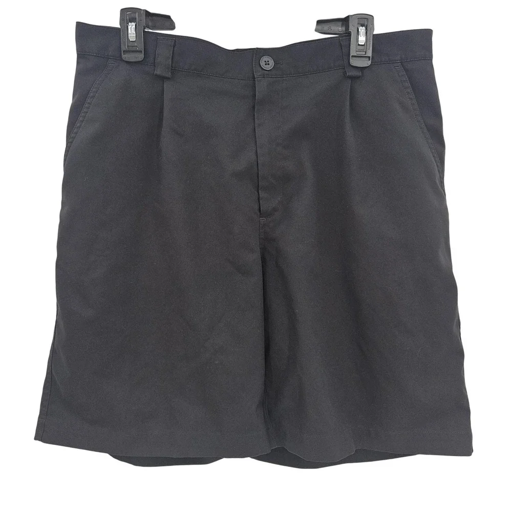 Under Armour Performance Shorts Mens 34R Black Golf Chino Flat Front Lightweight